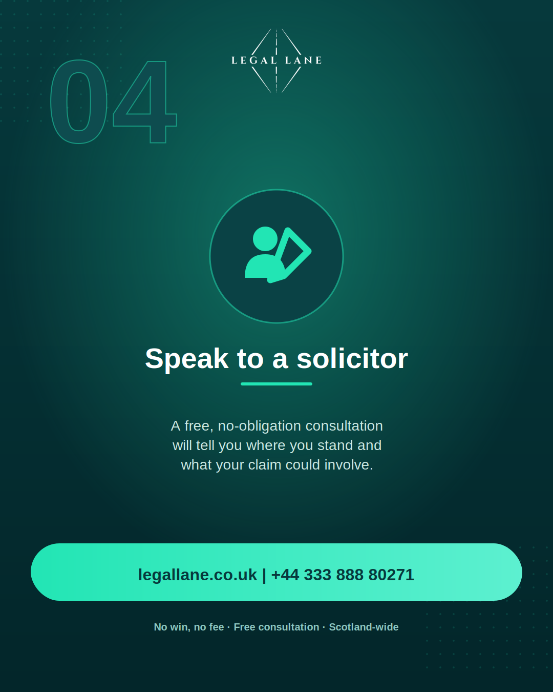 Step 4: Speak to a solicitor